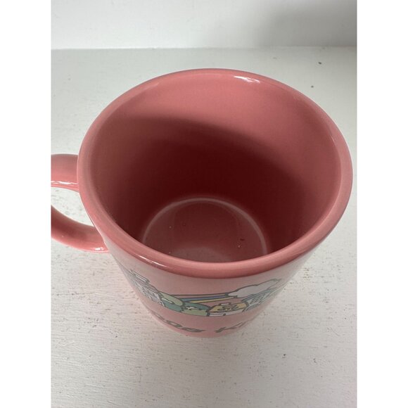 Hello Kitty Pink Ceramic Mug With Apple & Village Design - Picture 5 of 5